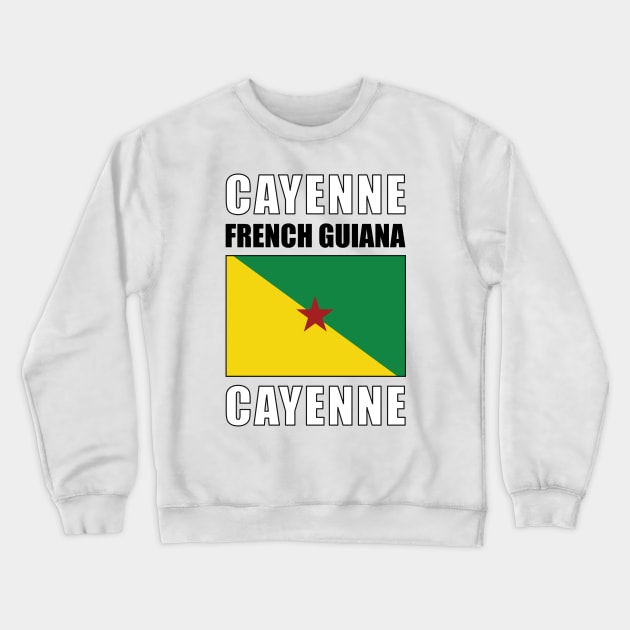 Flag of French Guiana Crewneck Sweatshirt by KewaleeTee